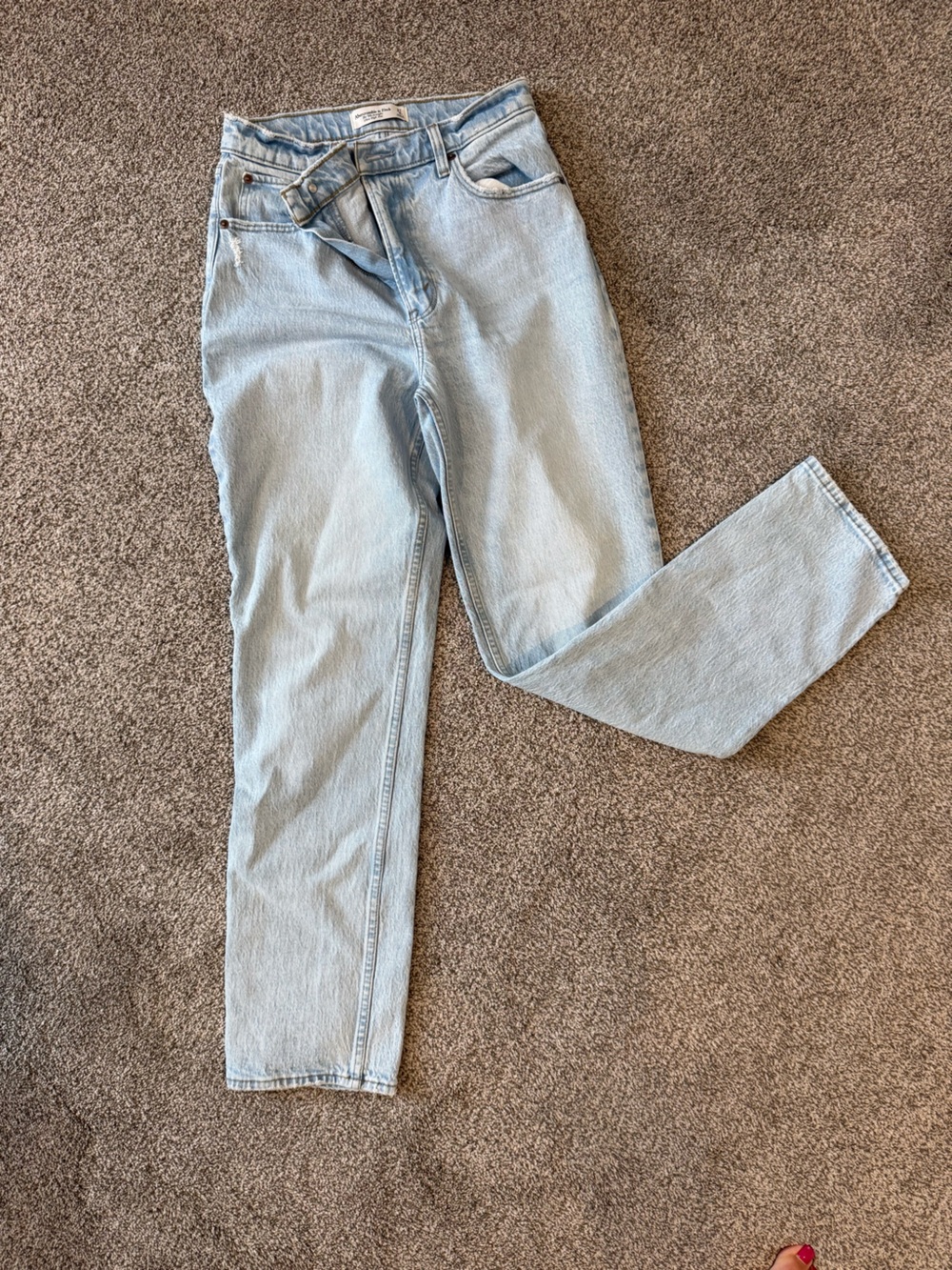 Abercrombie & Fitch Light Blue Straight Leg Jeans